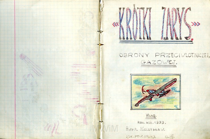 KKE 5794-21.jpg - Dok. Zeszyty szkolne Mieczysława Awgula, Wilno, 1937/1939 r.